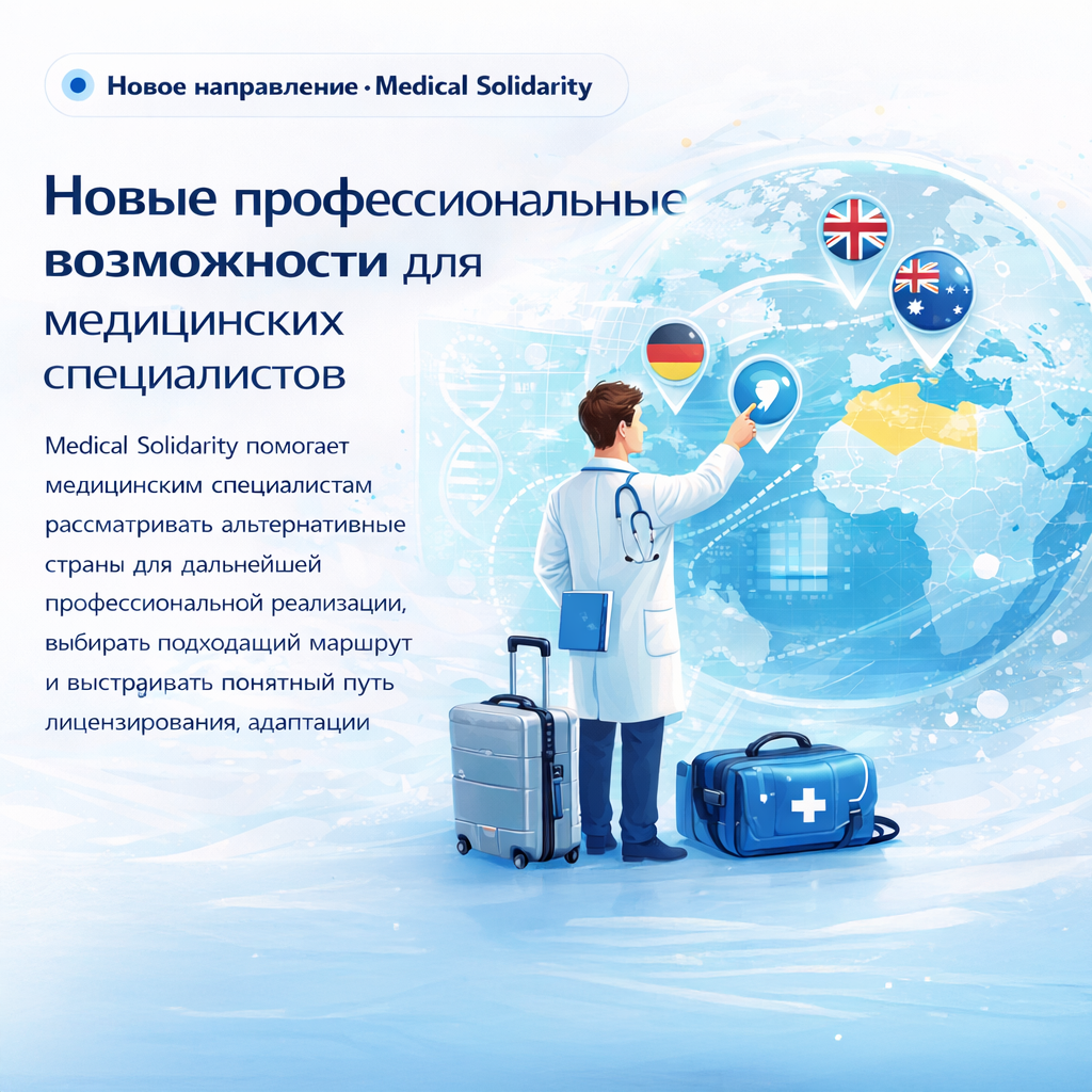 Medical Solidarity помогает медицинским специалистам находить новые страны для профессиональной реализации
