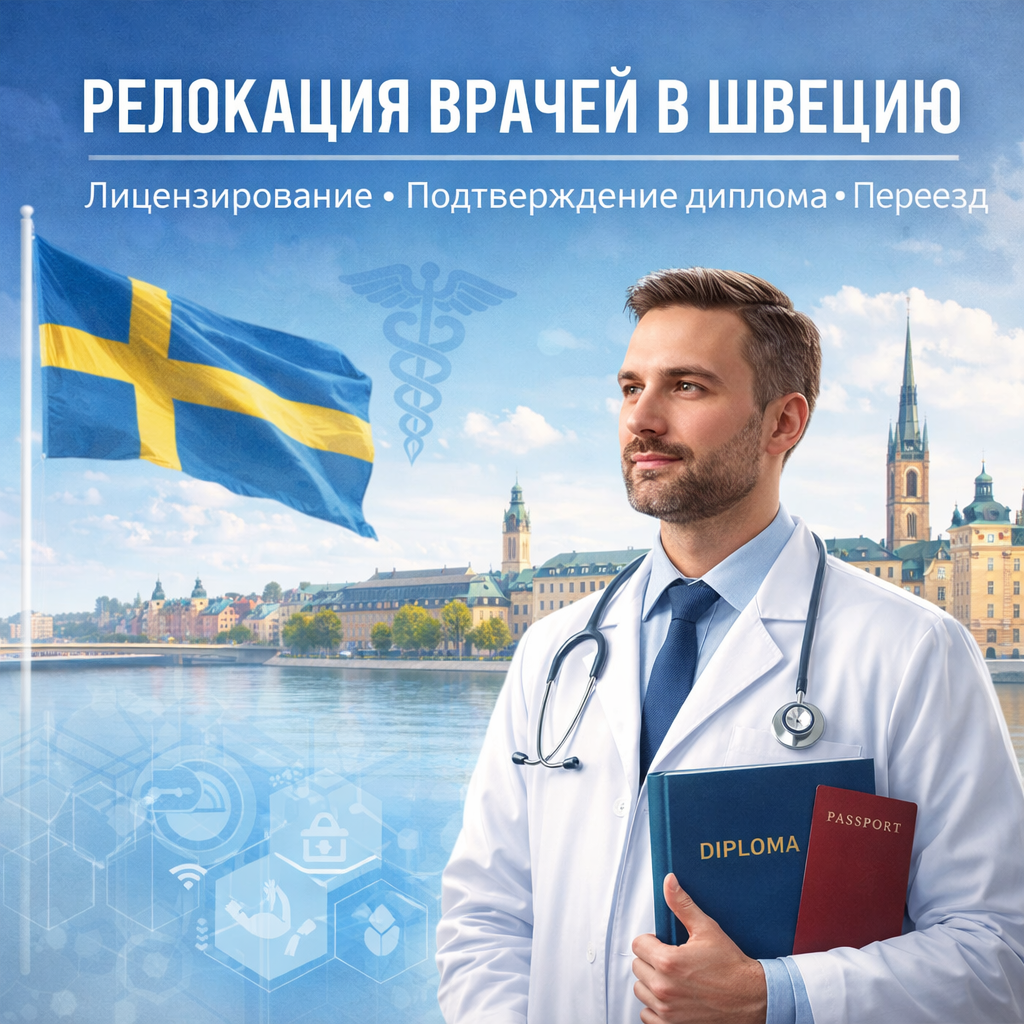 Релокация врачей в Швецию: полная карта лицензирования, подтверждения диплома и переезда