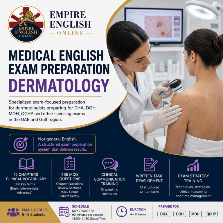Medical English Exam Preparation — Dermatology